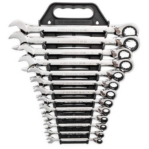 Jeu de cl&eacute;s &agrave; cliquets r&eacute;versibles SAE &agrave; 12 pans et 72 dents, Combinaison, 13 morceaux, Imp&eacute;rial FMT Sales Ltd