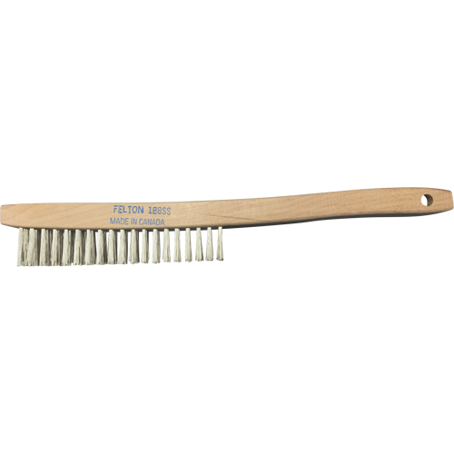 Brosses de nettoyage &agrave; manche recourb&eacute;, Acier inoxydable, 4 x 19 rangs de fils, Longueur 14" FMT Sales Ltd