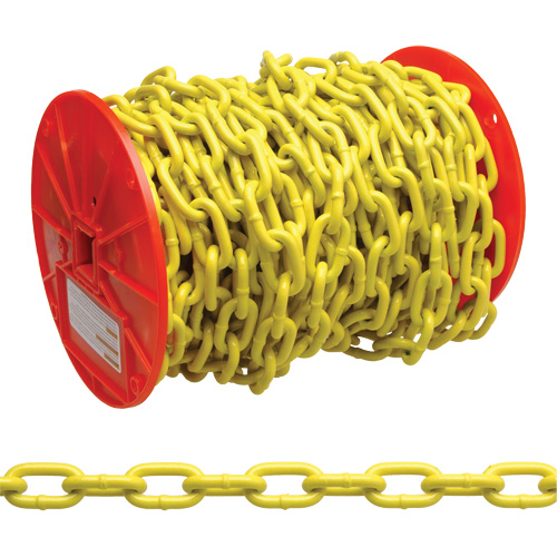 Chaîne ronde &eacute;prouv&eacute;e, Acier &agrave; faible teneur en carbone, 3/16" x 100' (30,4 m) l, Calibre 30, Charge d'utilisation 800 lb (0,4 tonne) FMT Sales Ltd