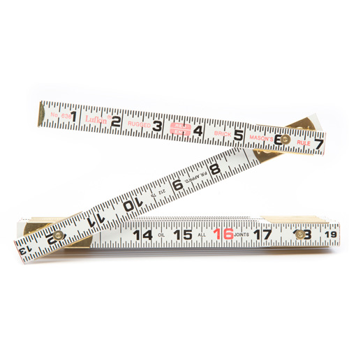 R&egrave;gle de maçon Red End, 6' lo, Bois, Graduations de 1/16" FMT Sales Ltd