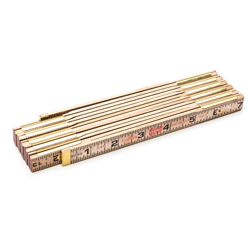 R&egrave;gle Red End avec deux rallonges de r&egrave;gle &agrave; glissi&egrave;re de 6", 6' lo, Bois, Graduations de 1/16" FMT Sales Ltd