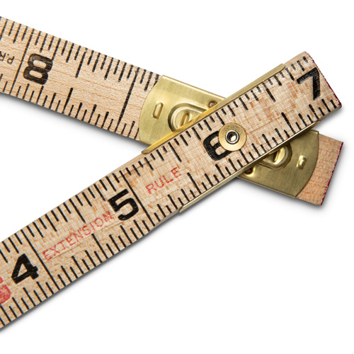 R&egrave;gle pliante, 6' lo, Bois, Graduations de 1/16" FMT Sales Ltd