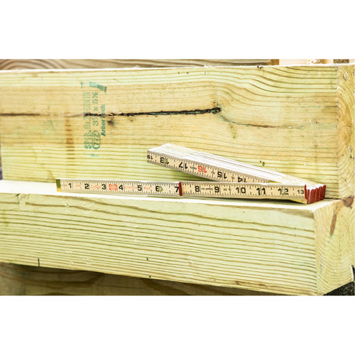 R&egrave;gle pliante, 6' lo, Bois, Graduations de 1/16" FMT Sales Ltd