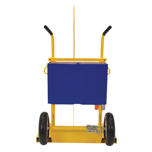 Welding Cylinder Torch Cart, Pneumatic Wheels, 24" W x 19-1/2" L Base, 500 lbs. FMT Sales Ltd