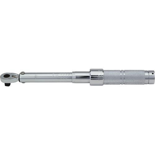 Ratcheting Head Micrometer Torque Wrench, Click, 1/2" Square Drive, 50 - 250 lbf. Ft FMT Sales Ltd