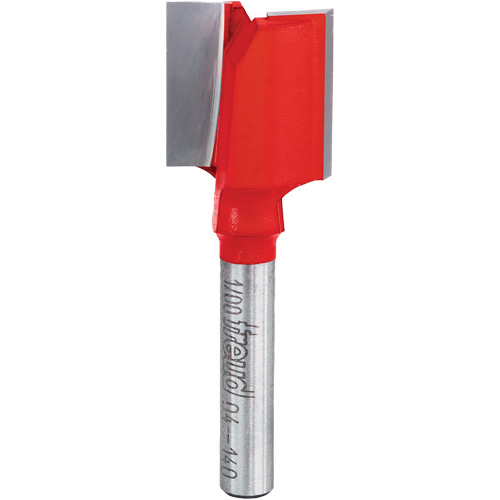 Fraise - foret droit &agrave; double cannelure, 3/4" dia, 1" ha, 2-1/8" lo, 1/4" Manche FMT Sales Ltd