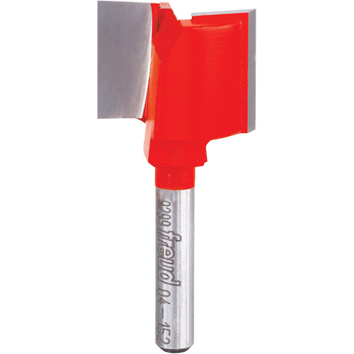 Router Bit - Double Flute Straight Bit, 1" Dia., 3/4" H, 2" L, 1/4" Shank FMT Sales Ltd