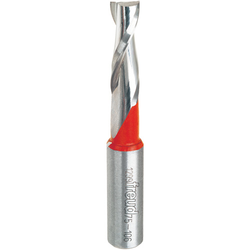 Up Spiral Router Bit, 3/8" Dia., 1-1/4" Carbide Height, 3" L, 1/2" Shank FMT Sales Ltd