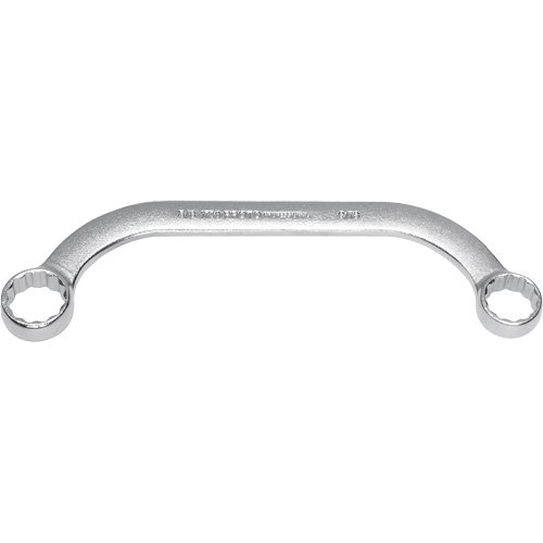 Box End Wrench, 12 Point, 5/8"/9/16", 15° Offset, Plain Finish FMT Sales Ltd