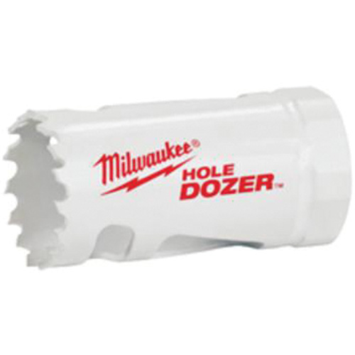 Scie-cloche Hole Dozer avec arbre, 1-1/8", Profondeur de la coupe 1-5/8", Bim&eacute;tal FMT Sales Ltd