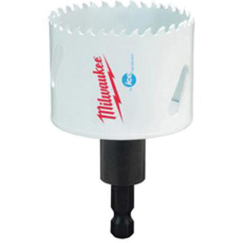Scie-cloche Hole Dozer avec arbre, 2-1/8", Profondeur de la coupe 1-5/8", Bim&eacute;tal FMT Sales Ltd