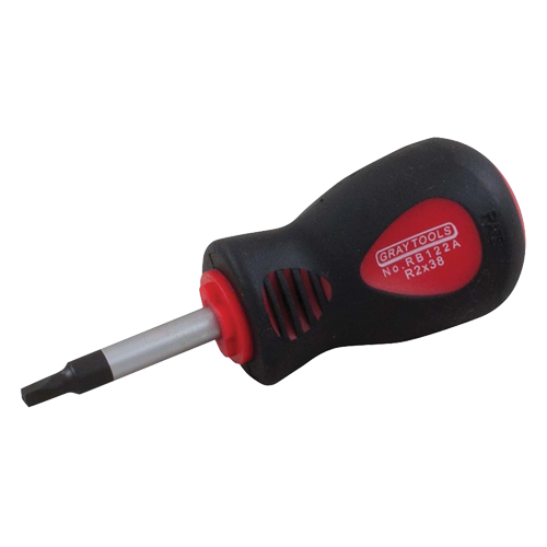 Square Recess Screwdriver, #0 Tip, Round, 4" L, Cushion Grip Handle FMT Sales Ltd