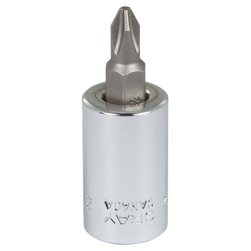 Head Socket, Phillips, #2 x 1.93" L, 3/8" Square Drive Drive FMT Sales Ltd