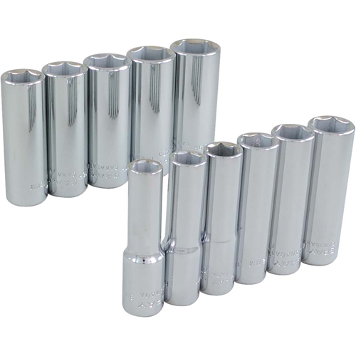 Socket Set, 11 Pcs, 3/8" Drive Size, Deep FMT Sales Ltd