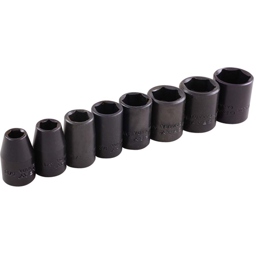 Socket Set, 8 Pcs, Impact, 3/8" Drive Size FMT Sales Ltd