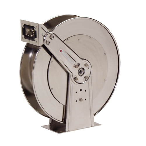 Stainless Steel Hose Reel, Single Hose, 10-1/2" W x 24" D x 25-3/8" H FMT Sales Ltd