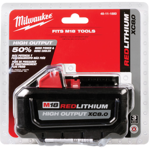 Bloc-pile M18 Redlithium High Output XC8.0, Lithium-ion, 18 V, 8,0 Ah FMT Sales Ltd