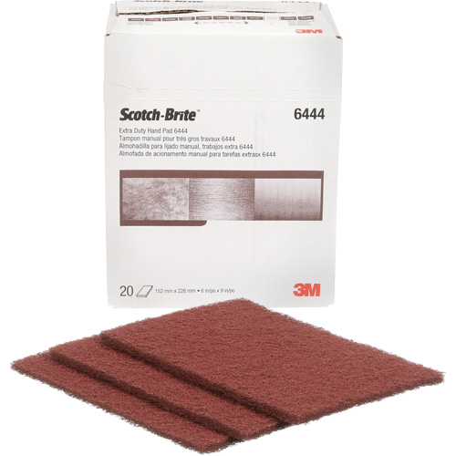 Scotch-Brite Extra-Duty Hand Pad, Aluminum Oxide, 9" x 6", Fine Grit FMT Sales Ltd