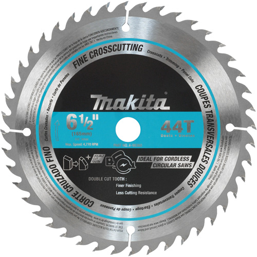 Circular Saw Blade, 6-1/2", 44 Teeth, Wood Use FMT Sales Ltd