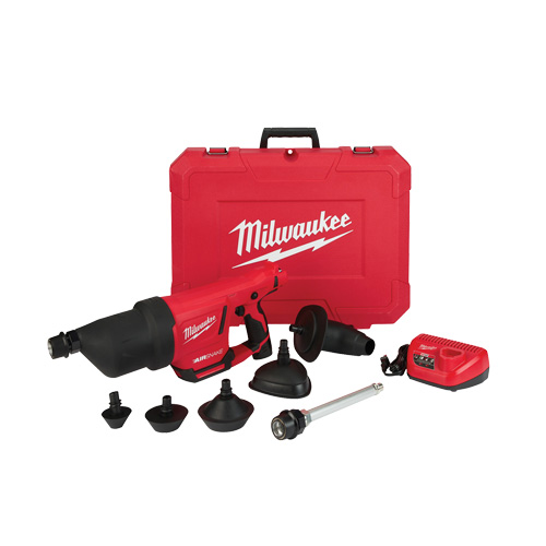 Trousse de pistolet &agrave; air de nettoyage de drain M12 Airsnake, &eacute;lectrique FMT Sales Ltd