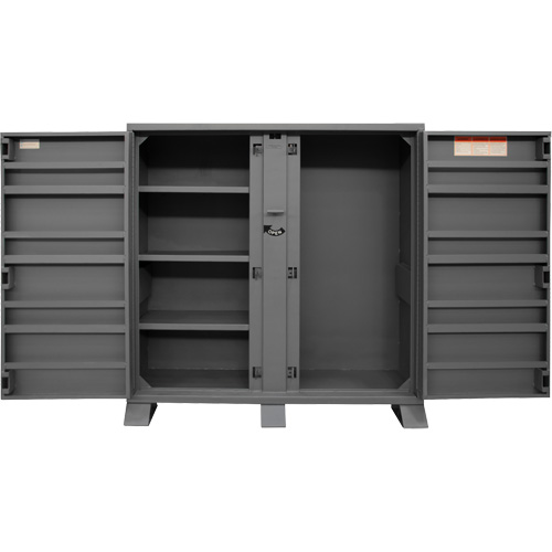 Armoire de rangement avec tablettes pour le chantier, Acier, 47,5 pi³, Gris FMT Sales Ltd