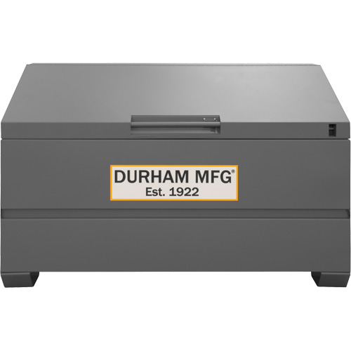 Jobsite Sloped Lid Storage Box, 60" x 30" x 39-3/8", Steel, Grey FMT Sales Ltd