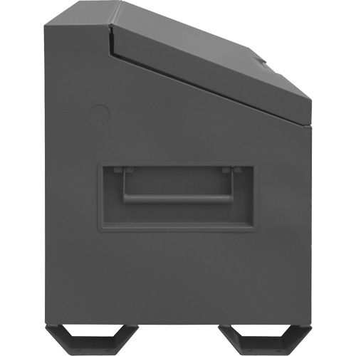 Jobsite Sloped Lid Storage Box, 60" x 30" x 39-3/8", Steel, Grey FMT Sales Ltd