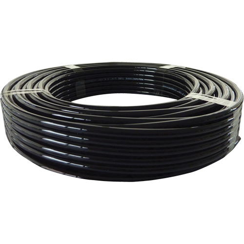 Longlife Pneumatic Tubing, Air, 0.375" OD x 100' L, Nylon/Polyurethane, Black, 232 PSI at 20°C FMT Sales Ltd
