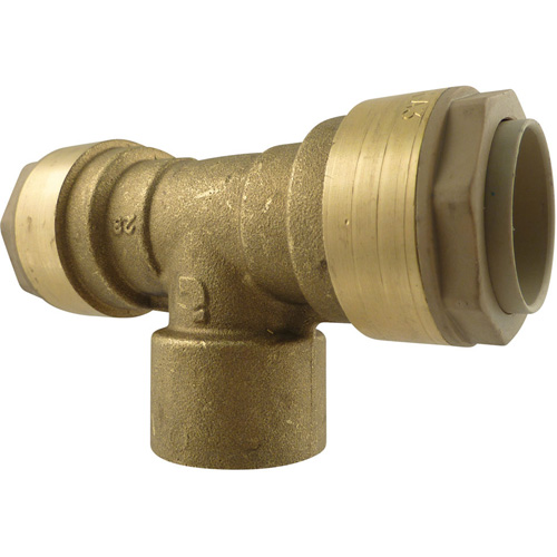 Raccord de tuyau d'air en T Quickline, Laiton, 1/2" FMT Sales Ltd