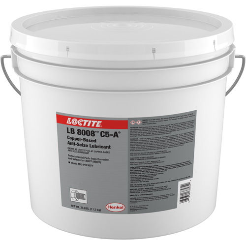 LB 8008 C5-A Copper Anti-Seize Lubricant, 25 lbs., Pail, 1800°F (982°C) Max Temp. FMT Sales Ltd