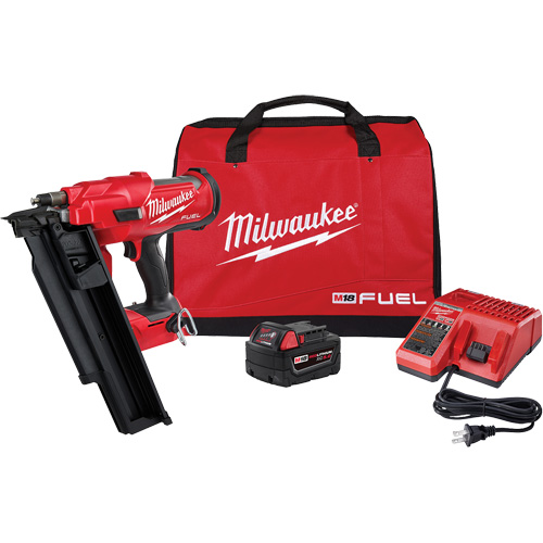 M18 Fuel 21 Degree Nailer Kit, 18 V, Lithium-Ion FMT Sales Ltd