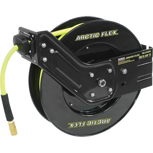 Retractable Hose Reel with Hybrid Polymer Hose, Air, 3/8" x 50', Single Hose, 300 psi FMT Sales Ltd