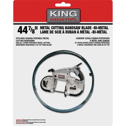 Lame de scie &agrave; ruban, Bim&eacute;tal, 44-7/8" lo x 1/2" la x &eacute;paisseur 0,02", 14-18 dents par pouce FMT Sales Ltd