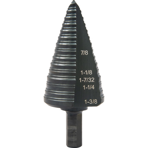 Foret &eacute;tag&eacute; &agrave; trous multiples no 12, 7/8" - 1-3/8", Incr&eacute;ments de 1/16", Acier rapide FMT Sales Ltd