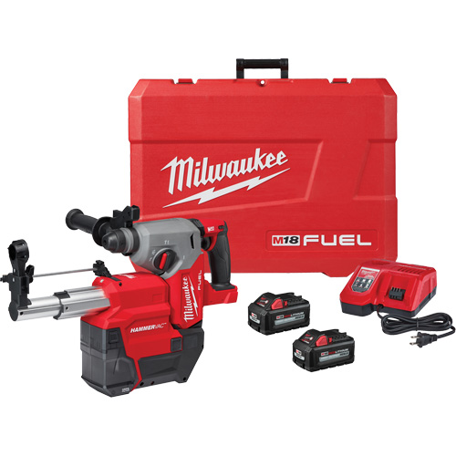 M18 Fuel SDS Plus Rotary Hammer Dust Extractor Kit, 18 V, 1", 2 ft-lbs., 1330 RPM FMT Sales Ltd