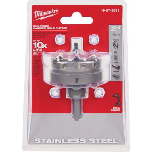 One-Piece Carbide Hole Cutters, 2", 3/16" Depth of Cut FMT Sales Ltd