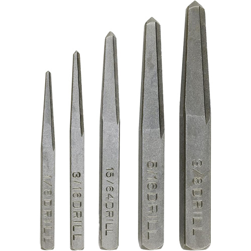 Jeu d'extracteurs &agrave; vis, Acier au chrome, 5 Morceaux FMT Sales Ltd