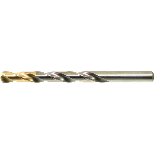 DRILLCO TiN Tipped Jobber Drill Bit, High Speed Steel, #1, 3-7/8" L, 2-5/8" Flute, 135° Point Angle FMT Sales Ltd