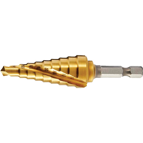 Foret &eacute;tag&eacute; no 4 DRILLCO, 1/4" - 1-1/8", Incr&eacute;ments de 1/16" FMT Sales Ltd