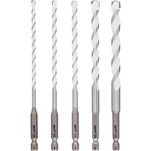 Jeu de forets multi-mat&eacute;riaux Shockwave, 5 morceaux, Carbure FMT Sales Ltd