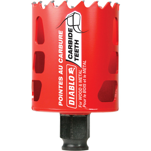 Scie cloche pour bois et m&eacute;tal, 2", Profondeur de la coupe 2-3/8", Carbure FMT Sales Ltd
