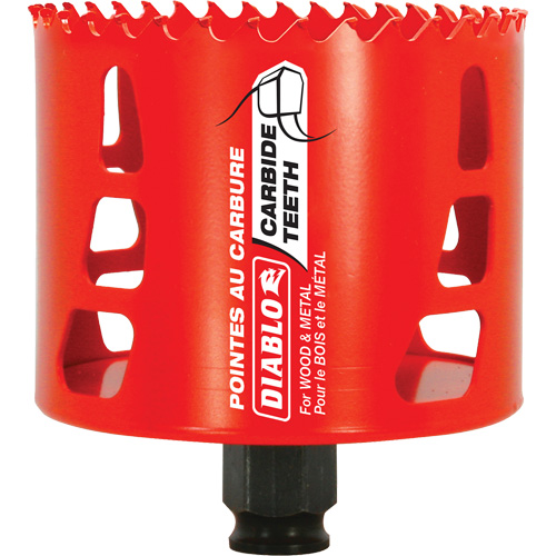 Scie cloche pour bois et m&eacute;tal, 3-1/4", Profondeur de la coupe 2-3/8", Carbure FMT Sales Ltd