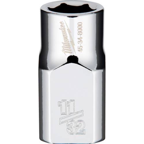 SAE Socket with Four Flat Sides, 11/32", 3/8" Drive, 6 Points FMT Sales Ltd