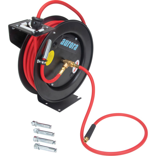 Hose Reel, Air/Water, 1/4" x 35', Single Hose, 300 psi FMT Sales Ltd