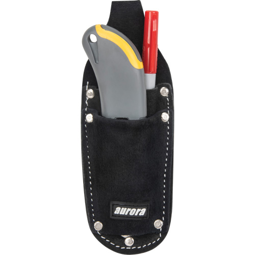 Utility Pouch, Knife Holder, Leather, 3 Pockets FMT Sales Ltd