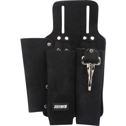 Lineman's Tool Pouch, Multiple Tool Holder, Leather, 3 Pockets FMT Sales Ltd