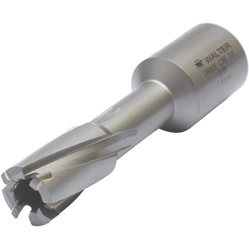 Core Cut Annular Cutter with Weldon Shank, 12 mm Diameter, Carbide, 30 mm Depth of Cut, 3/4" Shank FMT Sales Ltd