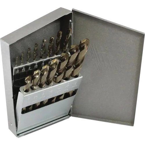 Triumph&reg; MRO Plus&reg; Jobber Length Drill Bit Set, 21 Pieces, High Speed Steel FMT Sales Ltd