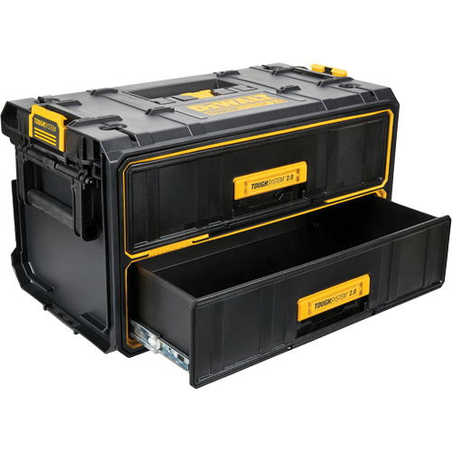 ToughSystem&reg; 2.0 Two-Drawer Unit, 12-1/3" x 12-3/5", Black/Yellow FMT Sales Ltd