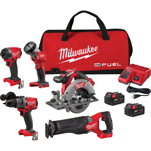 M18 Fuel 5-Tool Combo Kit, Lithium-Ion, 18 V FMT Sales Ltd